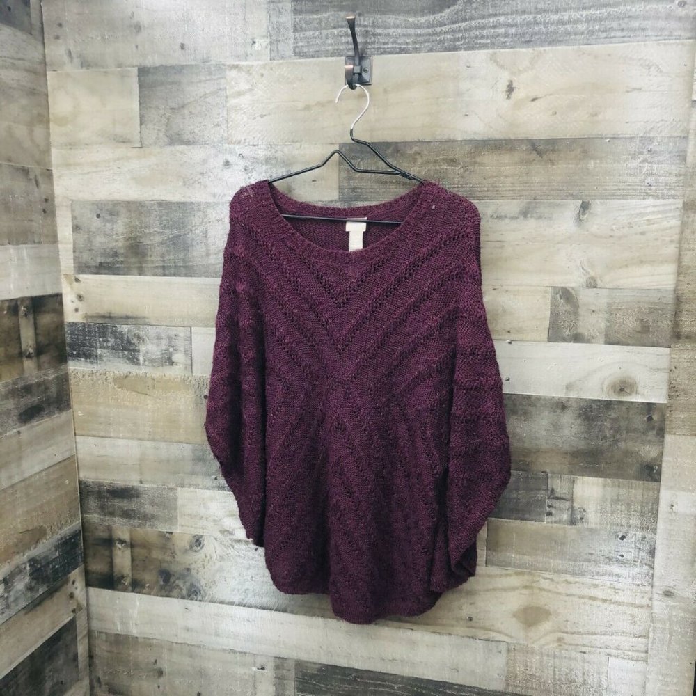 Chico's Chunky Knit Dolman Sleeve Sweater Top Sz S - Picture 3 of 8